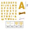 131 PCS Custom Banner Glitter DIY Letter Banners Personalized Banner for Birthday Congratulations Wedding Party Golden Glitter 5-inch view 2