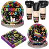 Yungyan 252 Pcs Mexican Graduation Fiesta Party Tableware Set, 36 Guests view 1