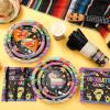 Yungyan 252 Pcs Mexican Graduation Fiesta Party Tableware Set, 36 Guests view 4