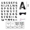 131 PCS Custom Banner DIY Letter Banners Personalized Banner for Birthday Congratulations Wedding Party Banners Black 5-inch view 2