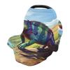 Baby Car Seat Canopy Covers Nursing Cover Stretchy Boys Girls Lizard Chameleon 1 Carrier Cover Breastfeeding Cover Breathable view 1