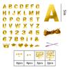 131 PCS Custom Banner DIY Letter Banners Personalized Banner for Birthday Congratulations Wedding Party Banners Golden 5-inch view 2