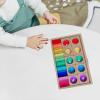 Acrylic Wooden Blocks Set,Rainbow Stacker Educational Toys Building Cubes Stacking Toy for Boys Girls Kids Children Holiday, 2 Kinds Blocks view 2