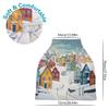 Baby Car Seat Canopy Covers Nursing Cover Stretchy Boys Girls Snow Winter Cottage Carrier Cover Breastfeeding Cover Breathable view 2