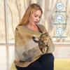Baby Car Seat Canopy Covers Nursing Cover Stretchy Boys Girls Running Cheetah Carrier Cover Breastfeeding Cover Breathable view 3