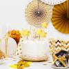 100 Pcs Star Cupcake Toppers, Star Cake Decorations, Gold Star Cake Topper, Cute Star Cupcake Topper Sticks for Birthday Parties Weddings Engagements Wedding Anniversaries,Gold view 3
