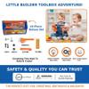 BPC 16-Piece Kids Tool Set | Realistic Construction Toy Tools for Toddlers and Kids | Educational Pretend Play Workshop for Boys & Girls 3+ view 2