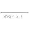 1:12 Scale Dollhouse Curtain Rod Premium Alloy Bracket Exquisite Craftsmanship with Flexible Adjustable Length for Various Curtain Styles Miniature Rail Rod for Dollhouse view 2