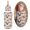Muishi Chihuahuas Sugar Skulls Newborn Swaddle Blankets Hat Sets Soft Baby Receiving Blanket Swaddle Sack for Baby Shower Infant Boy Girl Gift view 1