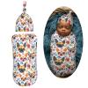 Muishi Chihuahuas Sugar Skulls Newborn Swaddle Blankets Hat Sets Soft Baby Receiving Blanket Swaddle Sack for Baby Shower Infant Boy Girl Gift view 2