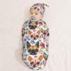 Muishi Chihuahuas Sugar Skulls Newborn Swaddle Blankets Hat Sets Soft Baby Receiving Blanket Swaddle Sack for Baby Shower Infant Boy Girl Gift view 3