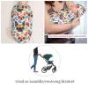 Muishi Chihuahuas Sugar Skulls Newborn Swaddle Blankets Hat Sets Soft Baby Receiving Blanket Swaddle Sack for Baby Shower Infant Boy Girl Gift view 4