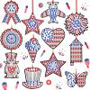 36 Sets Patriotic Veterans Day Diamond Painting Crafts Ornaments DIY Gem Art Sun Catcher Kits Window Memorial Day Military Patriotic Gemstone Diamond Art and Crafts with Ropes for Holiday Party Decor view 1