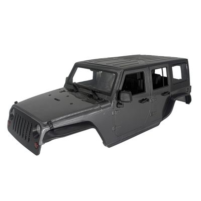 1/10 Jeep Hard Body Shell kit,Open Car Shell Kit 313mm Wheelbase for RC Crawler Car Axial SCX10 SCX10 II 90046 90047 RGT EX86100 (Grey)