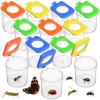 Halloscume 12 Pcs Insect Bug Viewer for Kids Magnifying Insect Box Bug Catcher Magnifier Container Critter Collection Kit Insect Cage Jar for Children Science Nature Exploration Tool view 1