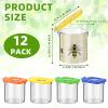 Halloscume 12 Pcs Insect Bug Viewer for Kids Magnifying Insect Box Bug Catcher Magnifier Container Critter Collection Kit Insect Cage Jar for Children Science Nature Exploration Tool view 2