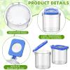 Halloscume 12 Pcs Insect Bug Viewer for Kids Magnifying Insect Box Bug Catcher Magnifier Container Critter Collection Kit Insect Cage Jar for Children Science Nature Exploration Tool view 3
