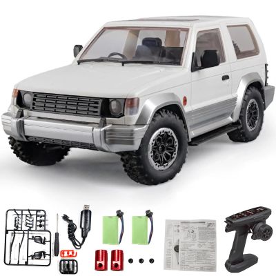 Hylukon Remote Control Car, 2.4Ghz 1:14 Scale 4WD Off Road Rock Crawler Vehicle with LDE Headlights, All Terrain 4-Channel Off-Road Remote Control Jeep Vehicle RTR Gift for Adults Teen