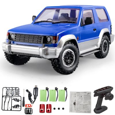 Hylukon Remote Control Car, 2.4Ghz 1:14 Scale 4WD Off Road Rock Crawler Vehicle with LDE Headlights, All Terrain 4-Channel Off-Road Remote Control Jeep Vehicle RTR Gift for Adults Teen
