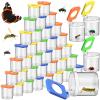 Halloscume 48 Pcs Insect Bug Viewer for Kids Magnifying Insect Box Bug Catcher Magnifier Container Critter Collection Kit Insect Cage Jar for Children Science Nature Exploration Tool view 1
