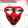 6 Pack Upgraded Tactical Mask with Goggles Compatible with Nerf Rival, Apollo, Zeus, Khaos, Atlas, & Artemis Blasters Rival Mask view 2