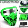 6 Pack Upgraded Tactical Mask with Goggles Compatible with Nerf Rival, Apollo, Zeus, Khaos, Atlas, & Artemis Blasters Rival Mask view 3