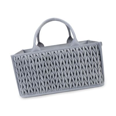 Montesy Large Capacity Baby Diaper Storage Basket Portable Nappy Organiser Box Container for Nursery and Car Item Storage