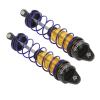 2pcs Aluminum Alloy Adjustable High Strength Oil RC Shock Absorber Damper with Plastic Spring Inside 1/10 RC Car 95mm for HSP HPI Redcat Arrma (Gold) view 1