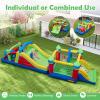 BOUNTECH Large Bounce House for Big Kids 8-12, 2-in-1 Modular Inflatable Obstacle Course w/Dual Slides, Tunnels, Blow up Jump Bouncy Castle for Kids 3-12 Indoor Outdoor Backyard Party Gift view 3