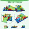 BOUNTECH Large Bounce House for Big Kids 8-12, 2-in-1 Modular Inflatable Obstacle Course w/Dual Slides, Tunnels, Blow up Jump Bouncy Castle for Kids 3-12 Indoor Outdoor Backyard Party Gift view 4