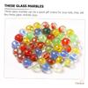 JOINPAYA 100pcs Glass Marbles for Boy Girl Decorative Aquarium Flower Pot Filler Fun Marbles Toy Lively Accent for Fish Tanks Versatile Decorative for Home view 4