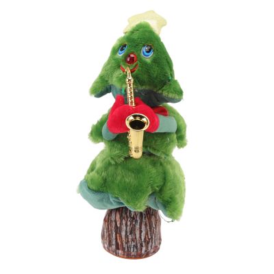 aqxreight Singing Dancing Christmas Tree 8 Songs Electric Singing Xmas Tree for Christmas Guitar Stump Christmas Tree Christmas Tree is Designed for Versatility Allowing You to