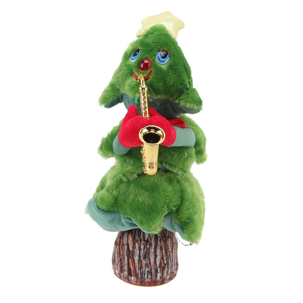 aqxreight Singing Dancing Christmas Tree 8 Songs Electric Singing Xmas Tree for Christmas Guitar Stump Christmas Tree Christmas Tree is Designed for Versatility Allowing You to