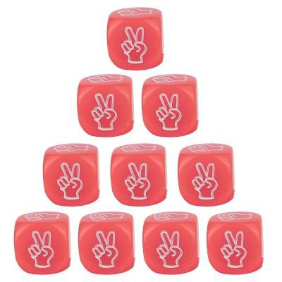 10Pcs/Set Party Board Game Props Finger Guessing Game Dices Dices 20mm Party Sieves Party Props Party Game Dices