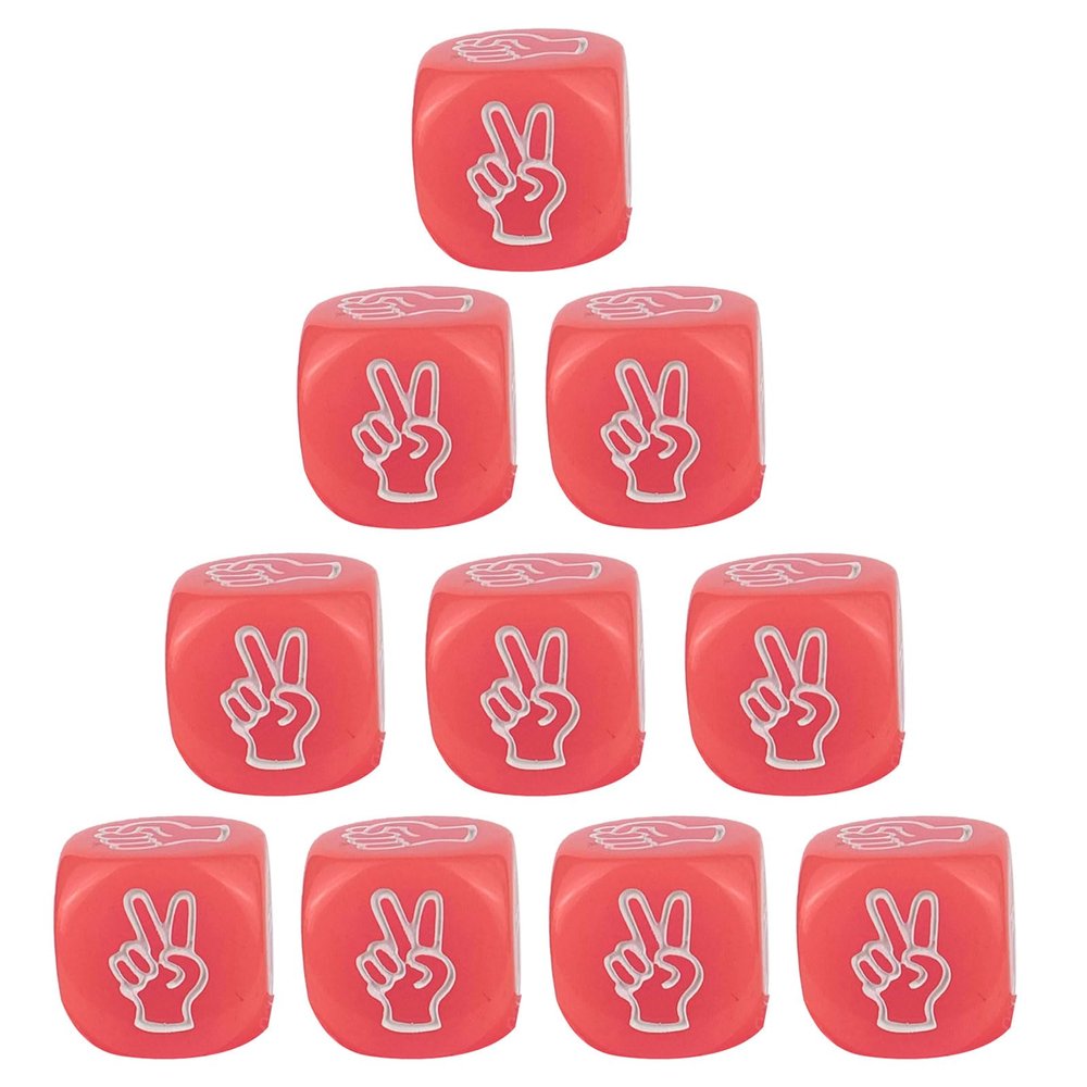 10Pcs/Set Party Board Game Props Finger Guessing Game Dices Dices 20mm Party Sieves Party Props Party Game Dices