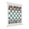 Chess Game Set, Chess Demonstration Set with Chess Pieces, Rollable Board and Carrying Bag, Hanging Chess Teaching Demonstration Board, Travel Board Games for Kids and Adults view 4