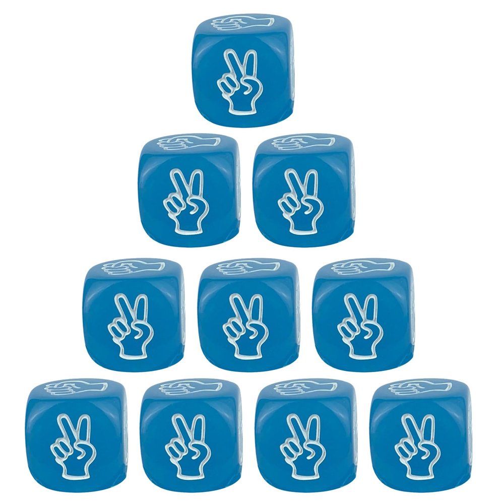 10Pcs/Set Party Board Game Props Finger Guessing Game Dices Dices 20mm Party Sieves Party Props Party Game Dices