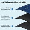 AAXKK 70 x 35 Inch 6-10 Person Blue Texas Hold'em Poker Mat Portable Poker Table Tops Cards Game Mat Pad Topper Waterproof, Easily Clean & Glide Over, Anti-Slip, Odorless with Storage Bag view 3