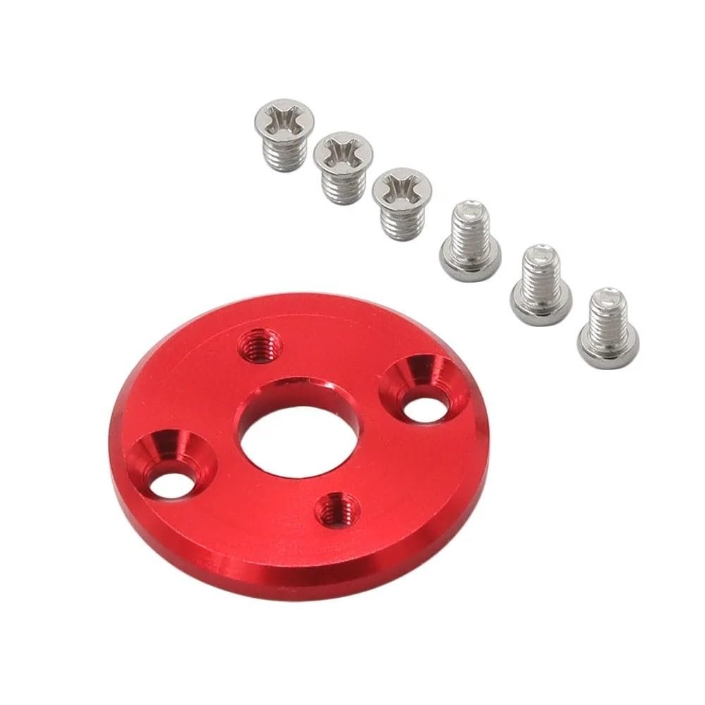 DUHWQ 1/12 Scale Metal Motor Bracket with Motor Pinion Gears and Gearbox Transmission Set Compatible with MN78 MN82 Upgrade Parts(RED)