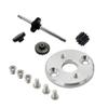 DUHWQ 1/12 Scale Metal Motor Bracket with Motor Pinion Gears and Gearbox Transmission Set Compatible with MN78 MN82 Upgrade Parts(Black) view 2