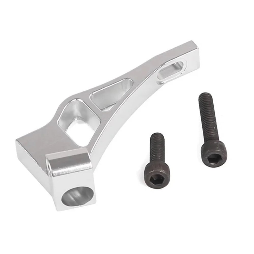 CNC Aluminum HD Engine Mount for HPI for Baja 1/5 Gas Vehicles for King Motor and for Ro-Van Baja Buggies Truck(White)