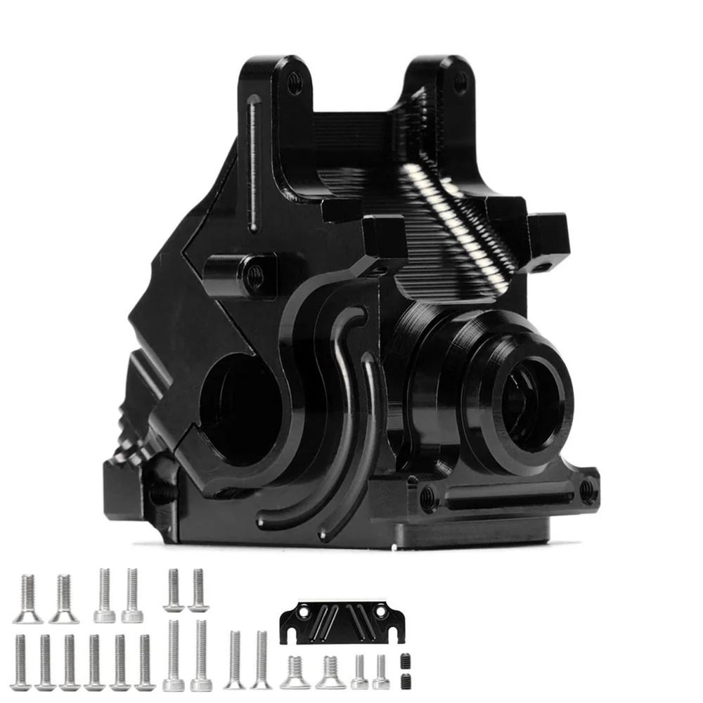 Aluminium Alloy AR310854 Differential Gearbox Gear Case Set Upgrade Parts for RC Car for ARR-MA 1/8 for KRA-ton for Sen-ton 1/7(Black)