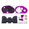 Adjustable Gearbox OD-3 Overdrive Transmission CNC Lightweight Gearbox for 1/10 Car Axial SCX10 II Pro for LCG Chassis Straight Axl(Black) view 3