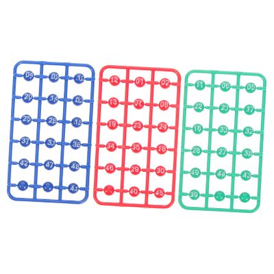 ibasenice 49pcs Bingo Game Balls Lottery Balls Lottery Game Party Activity Props Compact Portable