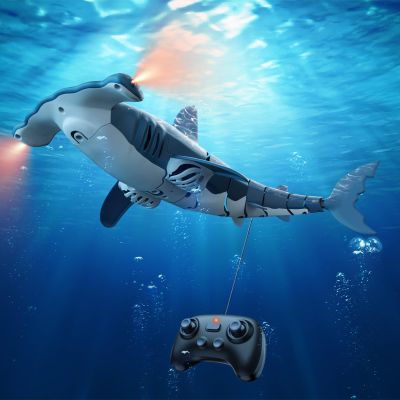 fygurso Remote Control Shark Toys High Simulation,Water Toys for Kids, High Simulation Shark for Pool & Bath, Ideal Gifts for Boys Ages 6+(Blue)