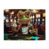 CDSASHCA 500 Pcs Pieces of Vibrant Puzzles,Frogs and Poker,Whimsical Wooden Puzzles,Suitable for Puzzle Lovers to Relax and Display,Decompress Entertainment Games,Enjoy The Fun of Solving Puzzles view 1