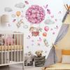 Flower Balloon Wall Decals Butterflies Rabbit Wall Stickers Baby Nursery Kids Bedroom Living Room Wall Dco view 4