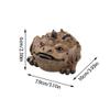 Creative Pet Teapot Tree Bark Golden Toad Purple Sand Desk Ornaments for Pets Tea Set Tea Tray Tea Game Statue Fully Made view 2