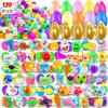 Pistroy 139 Pack Prefilled Easter Eggs with Toys Inside, Plastic Eggs Fillers Basket Stuffers Easter Eggs Hunt Games Party Favors Save Time Gifts view 1