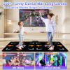YRPRSODF Dance Mat for Kid & Adult, Double Dance Mats for TV, Electronic Dance Pad Game with Camera, Exercise Dance Game for TV,Plug and Play Dancing Mat for Family Games, Xmas Birthday Gifts Ideas view 2